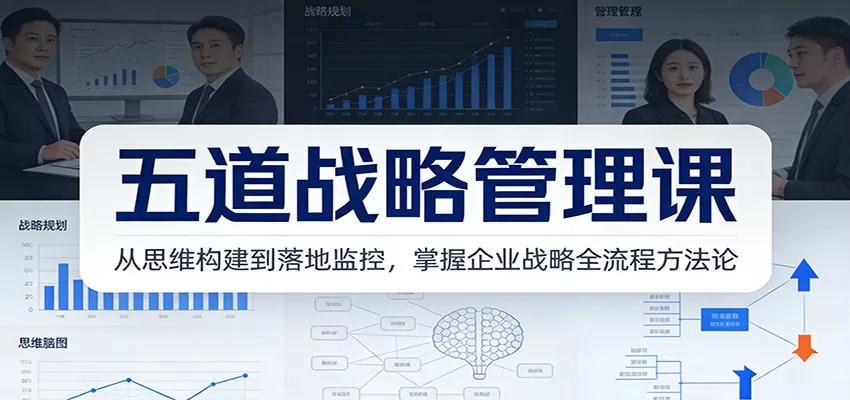 五道战略管理课：从思维构建到落地监控，掌握企业战略全流程方法论