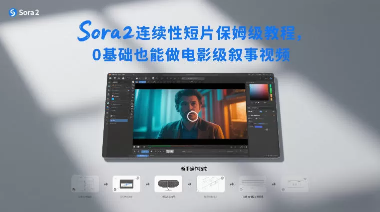 Sora2连续性短片保姆级教程，0基础也能做电影级叙事视频