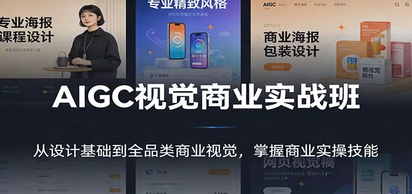 AIGC视觉商业实战班：从设计基础到全品类商业视觉，掌握商业实操技能