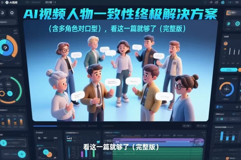 AI视频人物一致性终极解决方案(含多角色对口型)，看这一篇就够了(完整版)