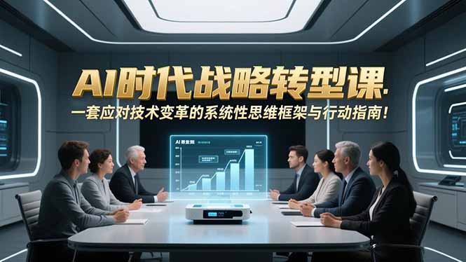 AI时代战略转型课:一套应对技术变革的系统性思维框架与行动指南!